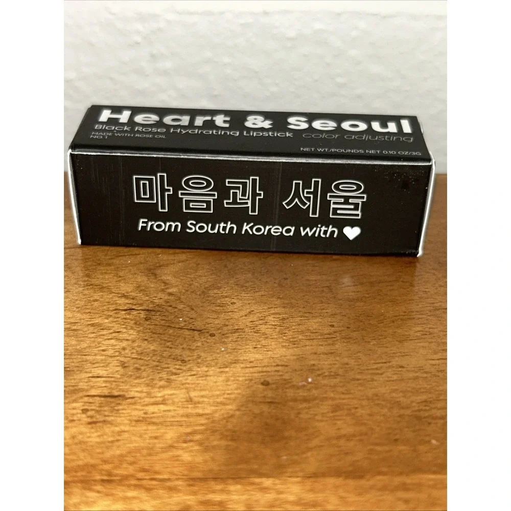 The Beauty Spy Heart & Seoul Hydrating‎ Lipstick - 0.10oz Black Rose New In Box
